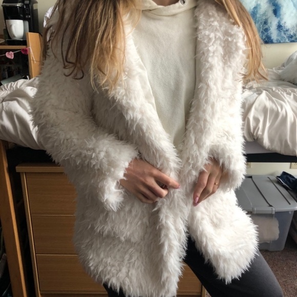Forever 21 Jackets Coats Fuzzy Sherpa Jacket Forever 2 Size Large Poshmark